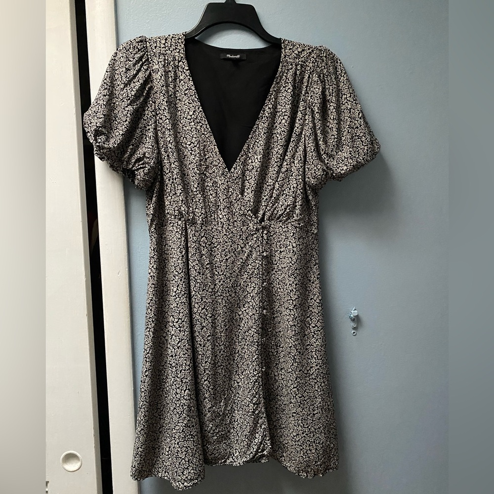Madewell Challis Wrap Mini Dress in Tudor Floral